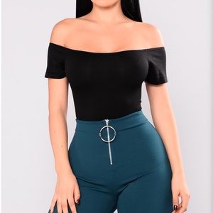 Off the shoulder bodysuit